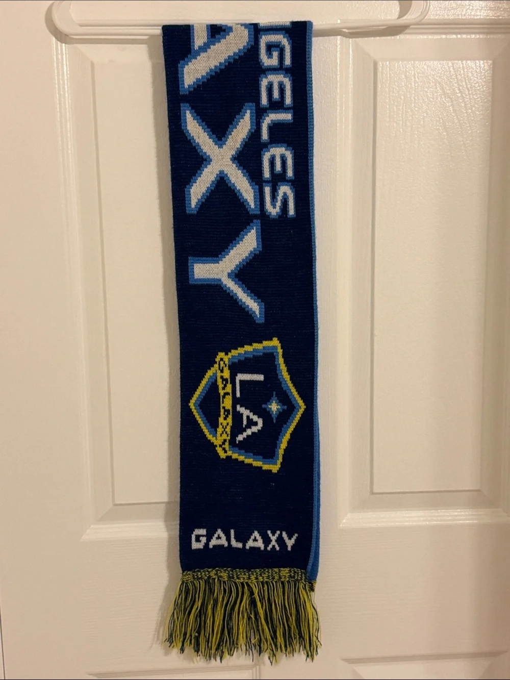 Galaxy By Harvic Navy, Light Blue & Yellow LA Galaxy Scarf